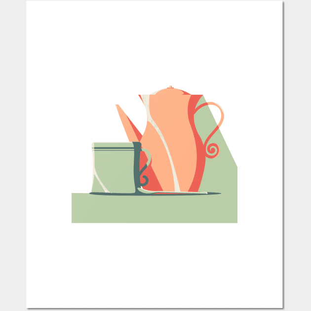 Teapot Tea Wall Art by Zakaria Azis